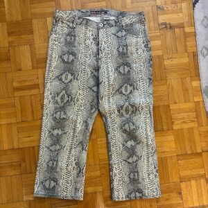 vintage mint condition snake skin parasuco pants